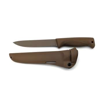 Ніж Peltonen M95, покриття cerakote FDE, coyote, coyote композитний чохол