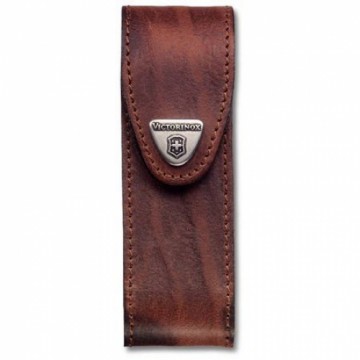 Чохол Victorinox поясний, коричнева шкіра  (111 мм, 2-3 шари)