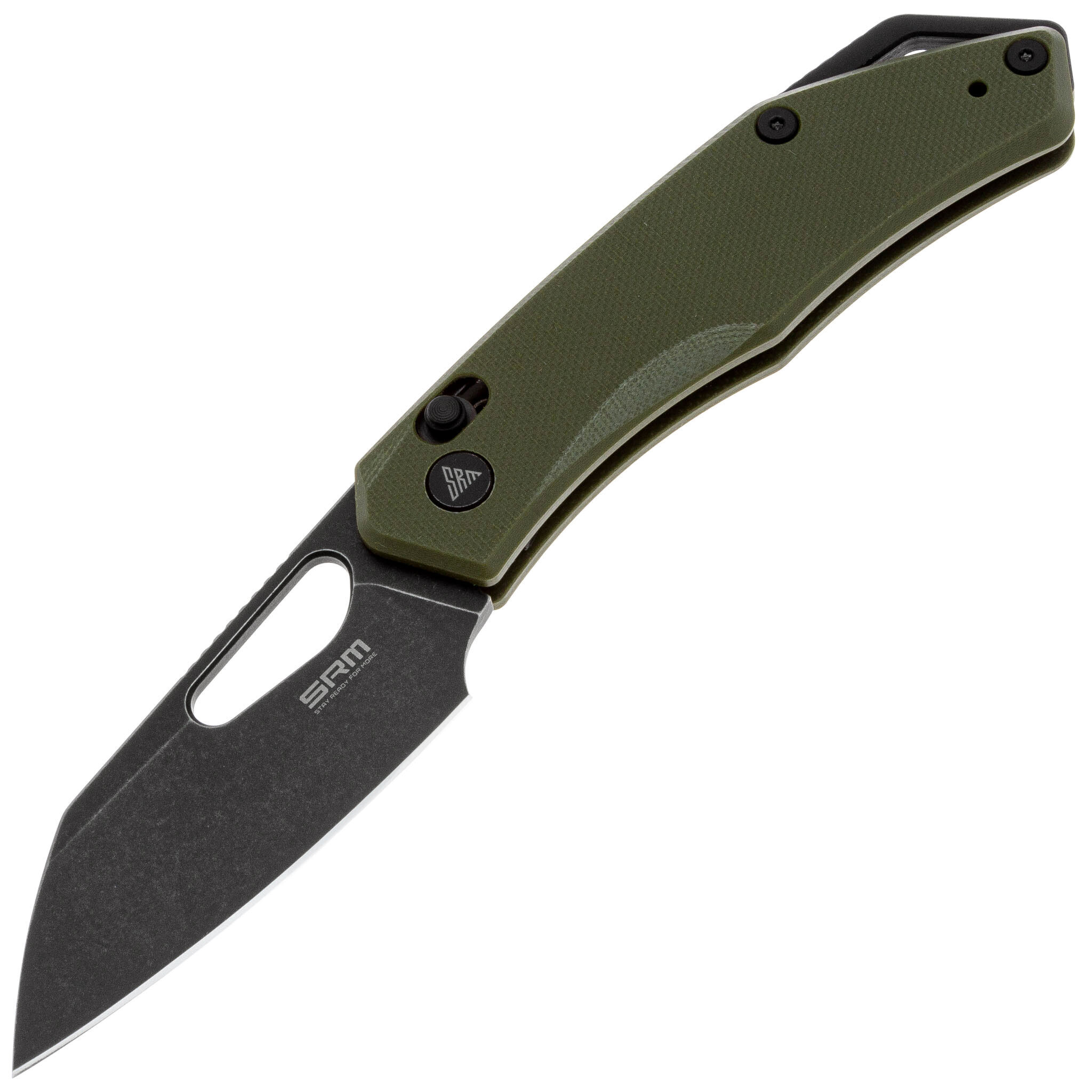 Нож SRM Cub 261M-GP, 154CM, G10, олива