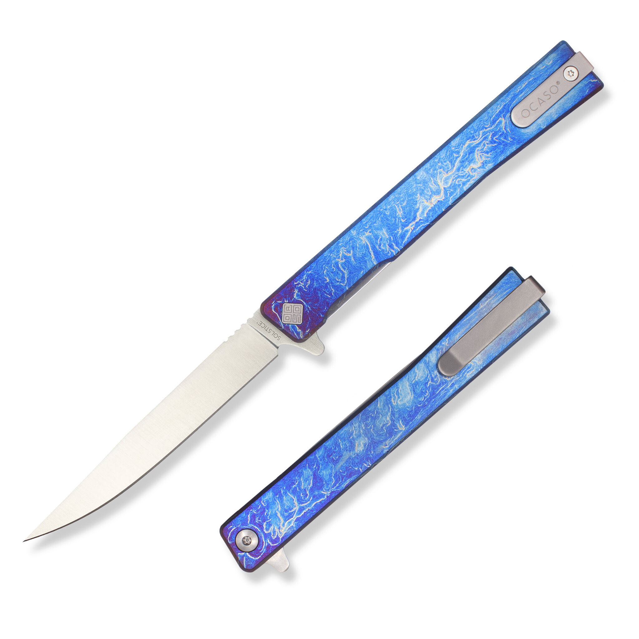 Нож Ocaso "Solstice", Anodized titanium, Satin