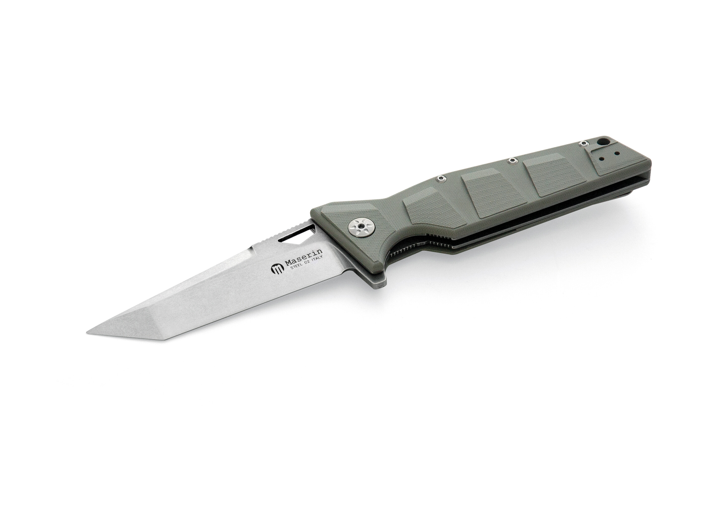 420/G10G Нож Maserin Artiglio, D2, G10, серый