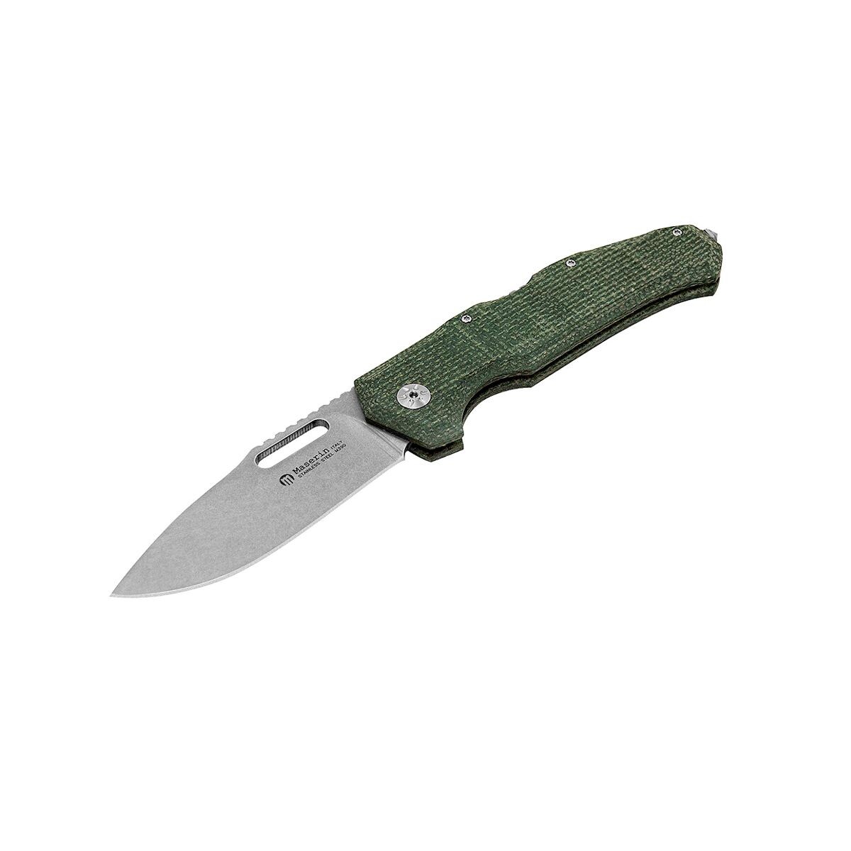 480/MV Нож Maserin Nimrod, M390, микарта, зеленый