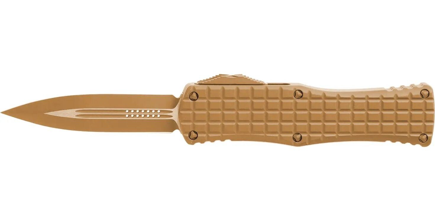 Нож Microtech Hera D/E OTF signature, frag, cerakote, RAL-8000