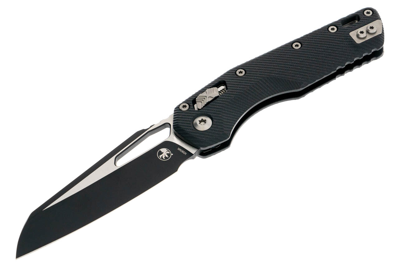 Нож Microtech MSI SE, fluted black, G10, черный