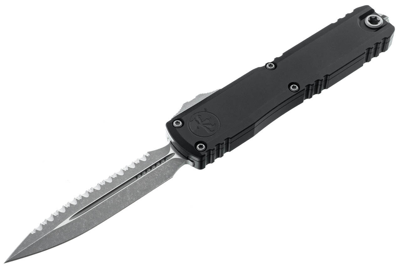 Нож Microtech Ultratech Gen IV OTF D/E серрейтор Apoc Black
