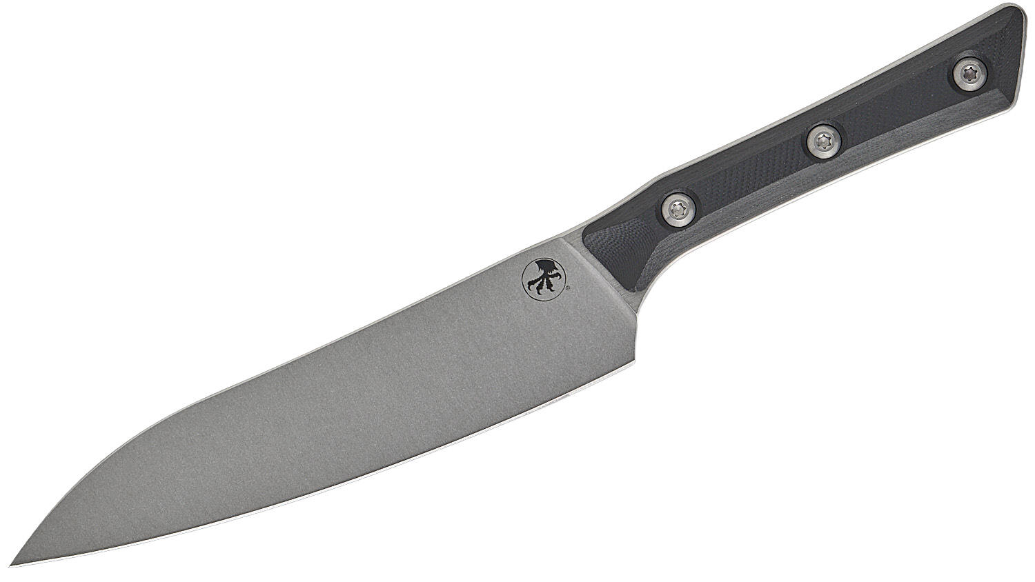 Универсальный кухонный нож Microtech Utility 6" Stonewash Black G-10
