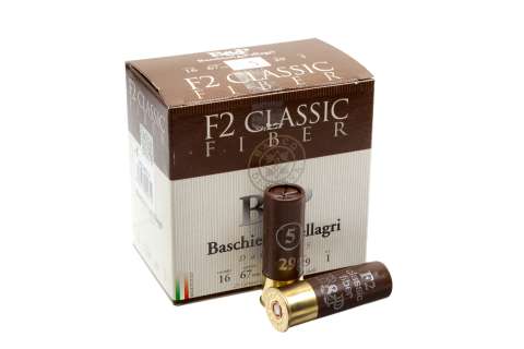 Набої мисливські B&P F2 CLASSIC FIBBER (б / к, фетровий пиж) к.16 / 16/67  №5, 29 г