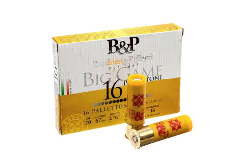 Картеч B&P BIG GAME PALLETTONI к.20/16/67  №7/0, 16P