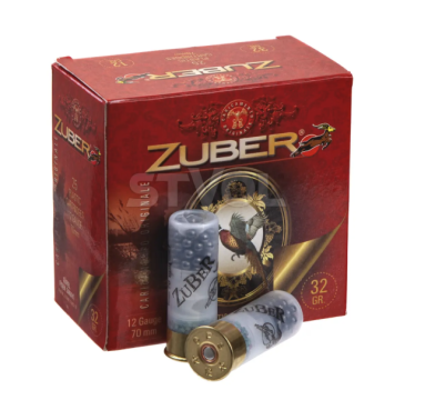 Набої  мисливські Zuber Bior (Б/К) k.12/12/70, №0 (4.25 мм), 32 г