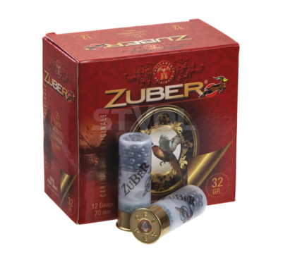 Набої  мисливські Zuber Bior (Б/К) k.12/12/70, №1 (4 мм), 32 г