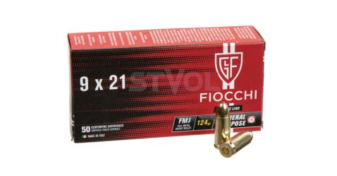 Набої нарізні Fiocchi 9х21 FMJ 124Gr (8 г)