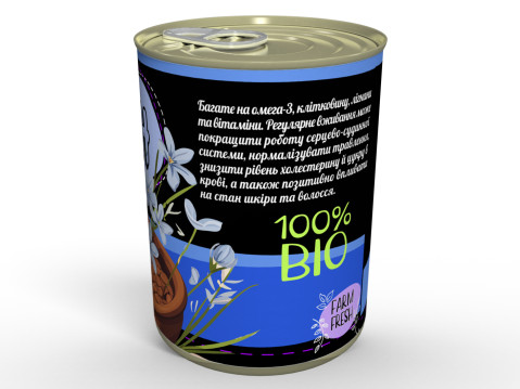 Консерва Насіння Льону - Для Випічки, Смузі Та Дієтичних Страв