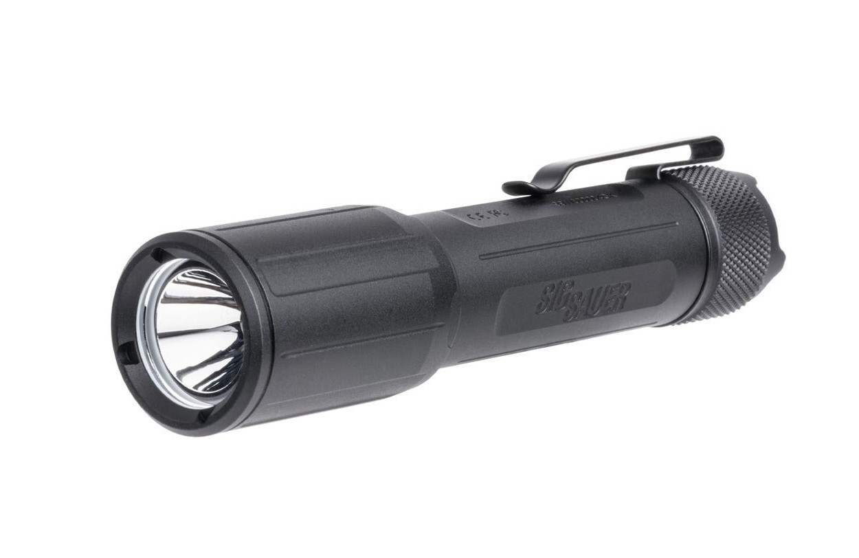 Фонарь Sig Optics FOXTROT-EDC, FULL-SIZE, RECHARGEABLE, HANDHELD FLASHLIGHT, WHITE LIGHT, BLACK