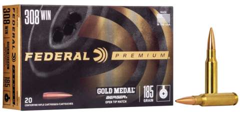 Патрон нарізний Federal Gold Medal 308 Win Berger Juggernaut OTM 11,98 г (185GR)