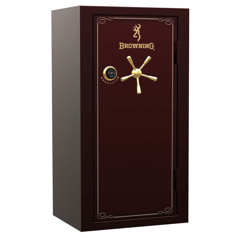 Сейф BROWNING "Medallion" 153x82x66 багровый двухцв., зол. ручки,эл замок, Buck/Doe
