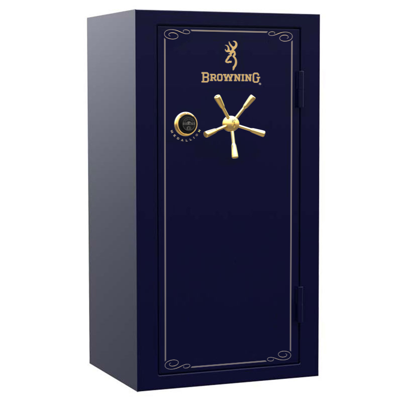 Сейф BROWNING "Medallion" 153x82x66 сапфир, золотые ручки, эл замок