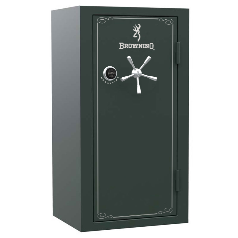 Сейф BROWNING "Medallion" 153x82x66 зел.металлик, хром. сер. ручки, эл замок