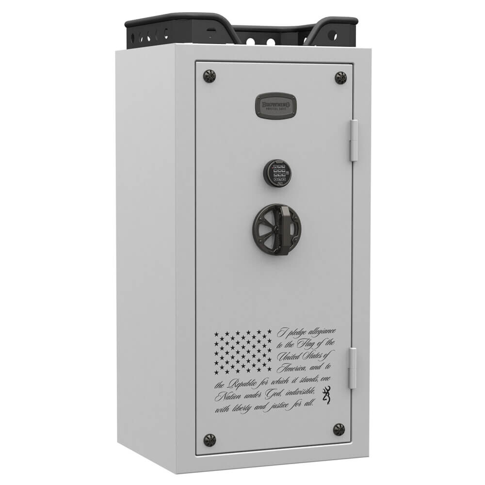 Сейф BROWNING "US Stars&Stripes" 153х79х65 серый, черные матовые ручки, эл.замок