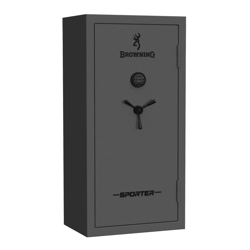 Сейф BROWNING  "Sporter" 148х74х61 серый глянец,черн.хром.ручки, эл.замок