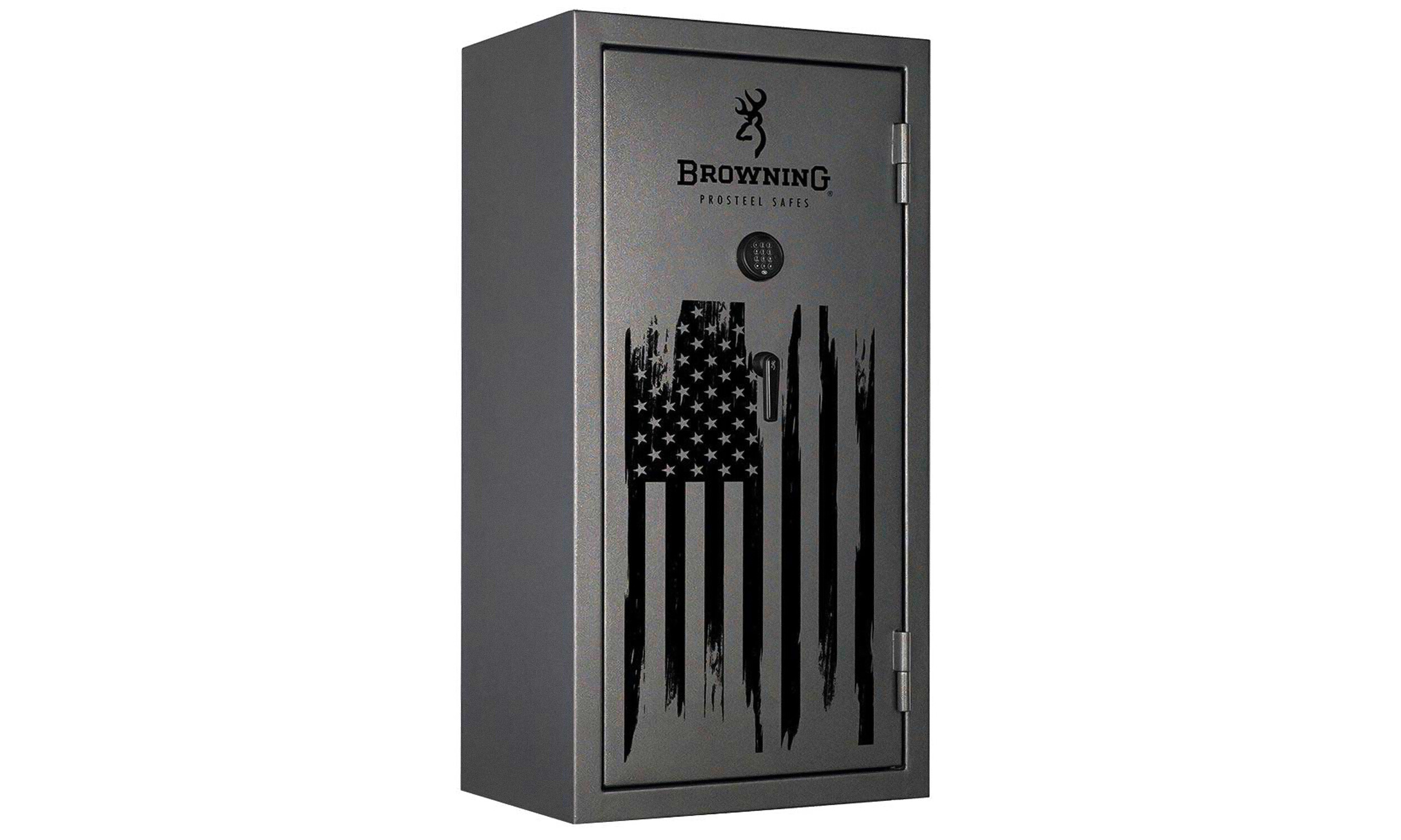 Сейф BROWNING 148х75х51 темно-серый, сер.мат.ручки, эл.замок