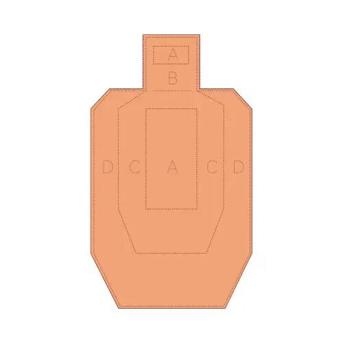 Мишень из гофрокартона 460х760 Метрична IPSC