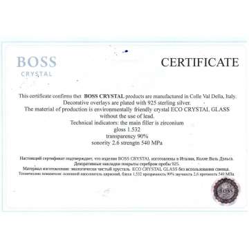 Набір склянок для віскі з платиною "Boss"