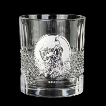 Набір для віскі Boss Crystal "Казаки ", 6 бокалів, накладки срібло