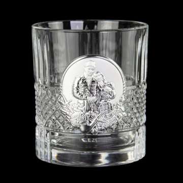 Набір для віскі Boss Crystal "Казаки ", 6 бокалів, накладки срібло