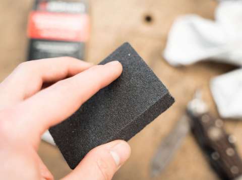 Фірмова очищувальна губка-ластик від іржі Boker