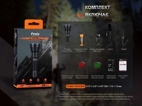 HT18R Далекобійний ліхтар Fenix HT18R
