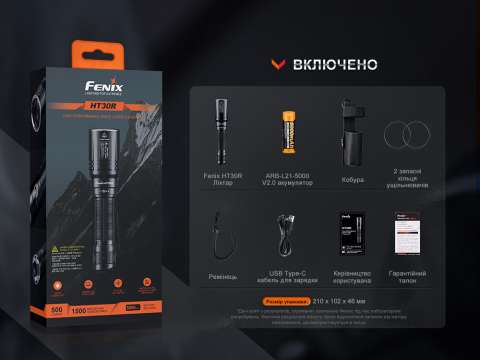 HT30R Ліхтар ручний лазерний Fenix HT30R