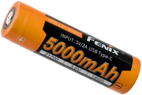 ARB-L21-5000U Акумулятор 21700 Fenix ARB-L21-5000U usb Type-C зарядка