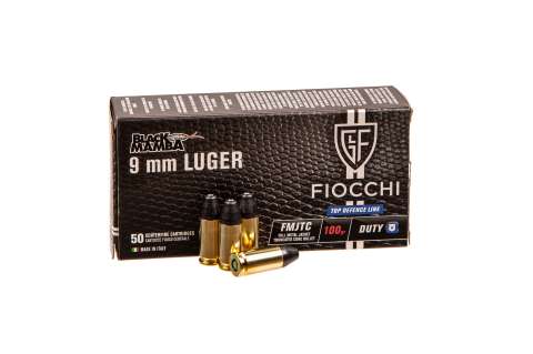 Патрони нарізні Fiocchi Black Mamba 9х19 Luger FMJTC BM 100Gr (6.48 г)