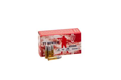 30250300 Патрон нарізний Fiocchi TT Winter 22LR, LRN 40GR (2,59 г), 325 м/с, 50 шт.