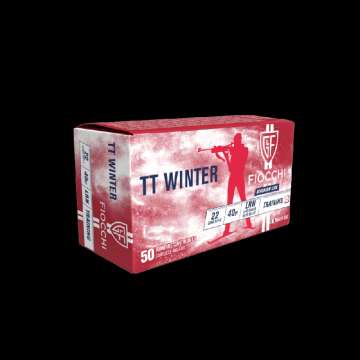 30250300 Патрон нарізний Fiocchi TT Winter 22LR, LRN 40GR (2,59 г), 325 м/с, 50 шт.