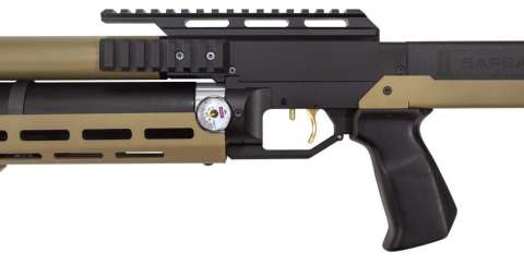 Пневматична гвинтівка PCP ZBROIA "SAPSAN TAKT М" кал. 4,5 мм   550/300  чорн./песок