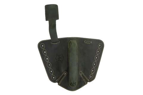 Щока на приклад шкіряна Artipel, зелена