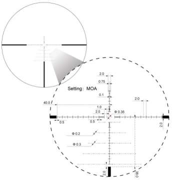 Приціл оптичний Vector Optics Sentinel 6-24x50 (30 мм) illum. FFP VSE-3 MOA