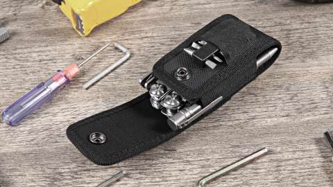 Нейлоновий чохол для мультитулу Rocktol з кишенями-гумками та карабіном