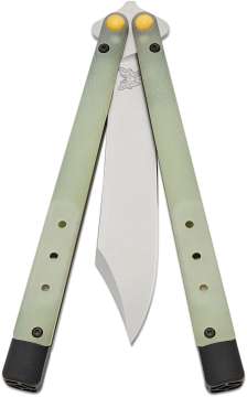 Ніж Benchmade "Necron", balisong, jade G10