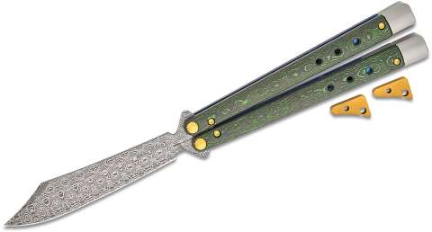 Ніж Benchmade "Necron Limited", balisong, monarch dama,jungle wear fat carbon