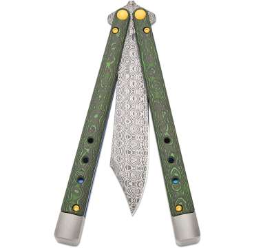 Ніж Benchmade "Necron Limited", balisong, monarch dama,jungle wear fat carbon