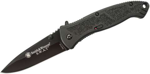 Ніж Smith&Wesson S.W.A.T. Drop Point Black Large