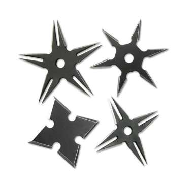 Набір з чотирьох метальних  сюрикенів Perfect Point