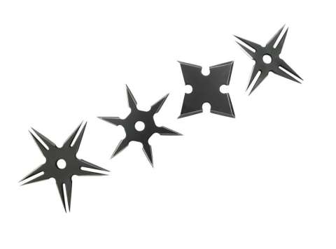 Набір з чотирьох метальних  сюрикенів Perfect Point