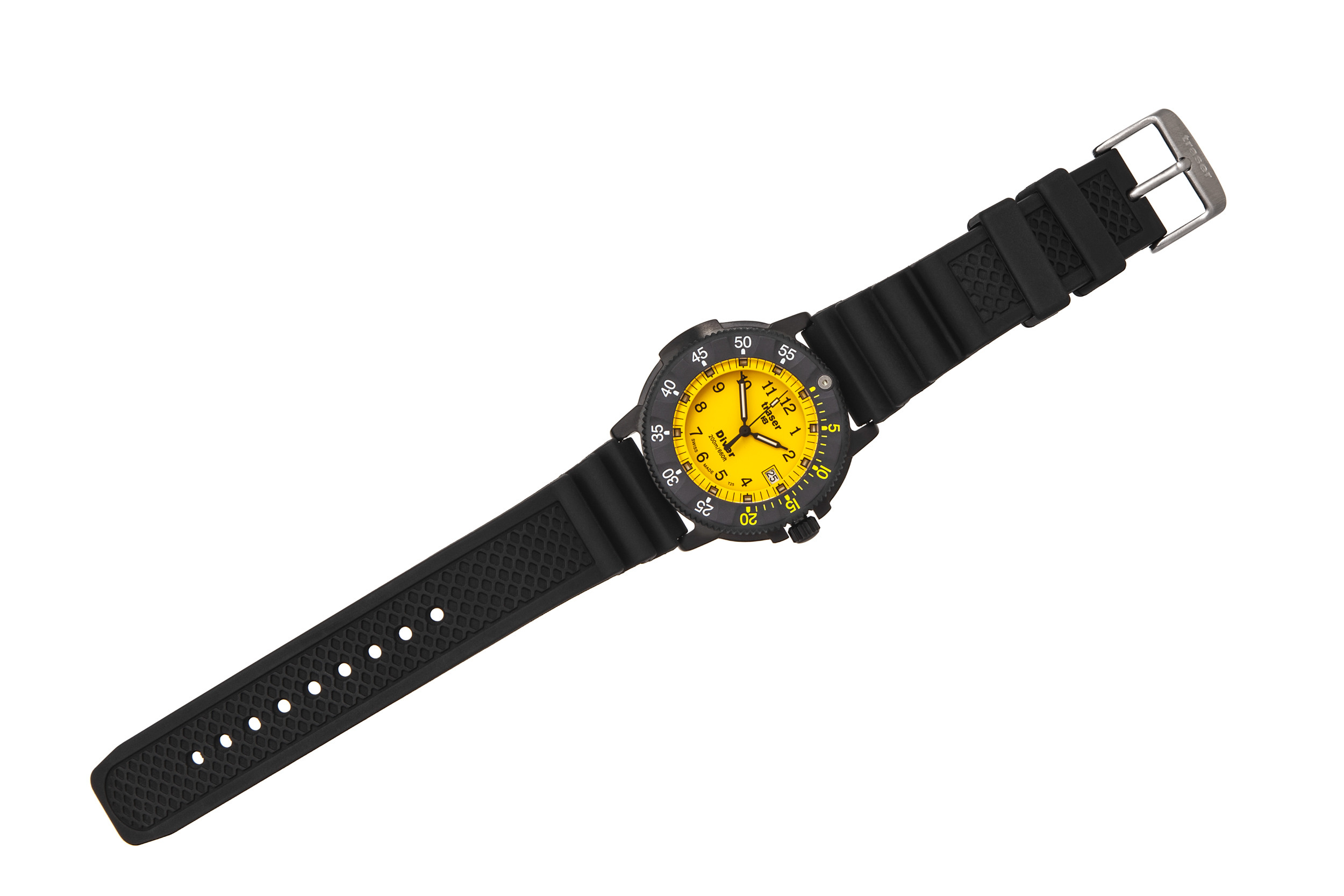 Часы Traser Diver Yellow rubber