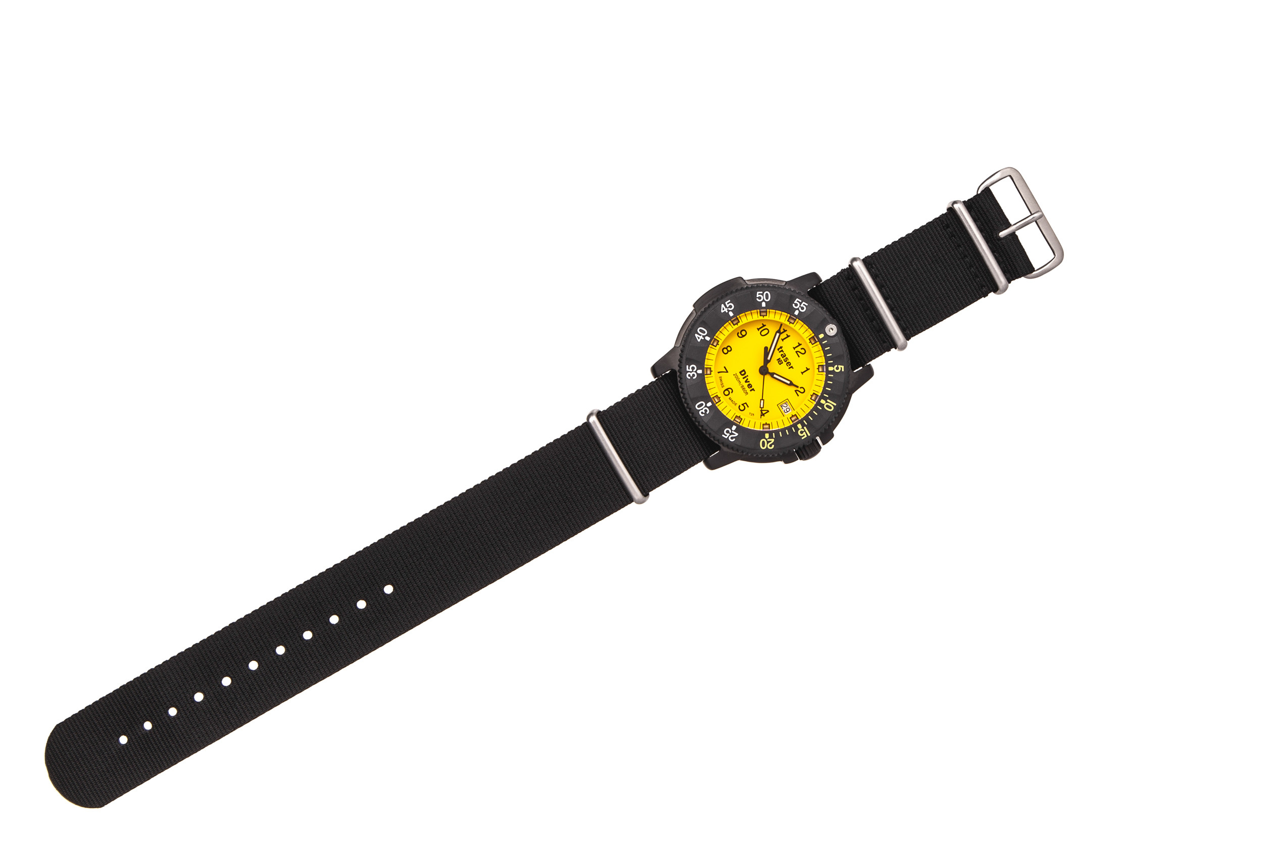 Часы Traser Diver Yellow nato