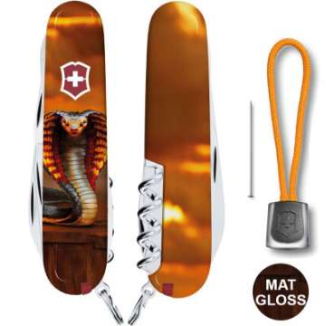 Ніж Victorinox Swiss Army Climber Zodiac Золота дерев'яна змія