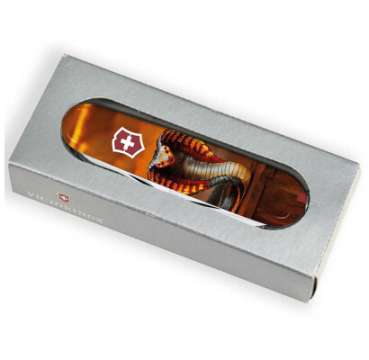 Ніж Victorinox Swiss Army Climber Zodiac Золота дерев'яна змія