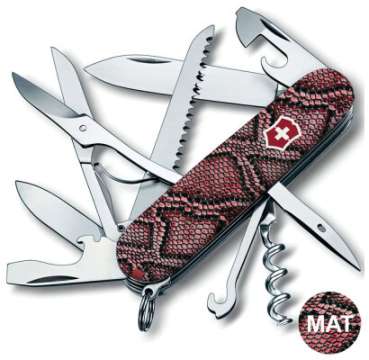 Ніж Victorinox Swiss Army Huntsman Design Принт Шкіра пітона